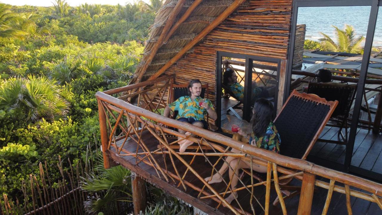 Casa Hayhu Hotel Mahahual Bagian luar foto